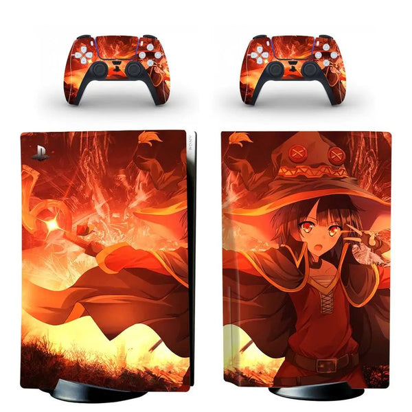 stickers ps5 manga sorcière