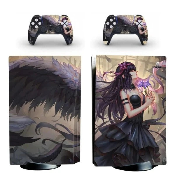 stickers ps5 ange sombre anime