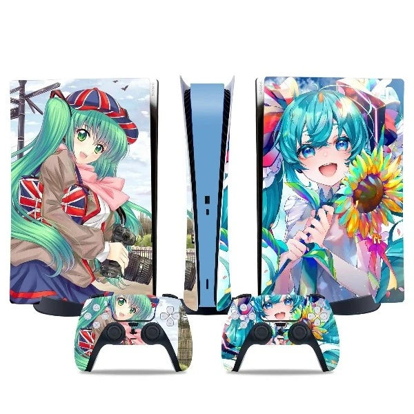 stickers ps5 anime ecoliere anglaise