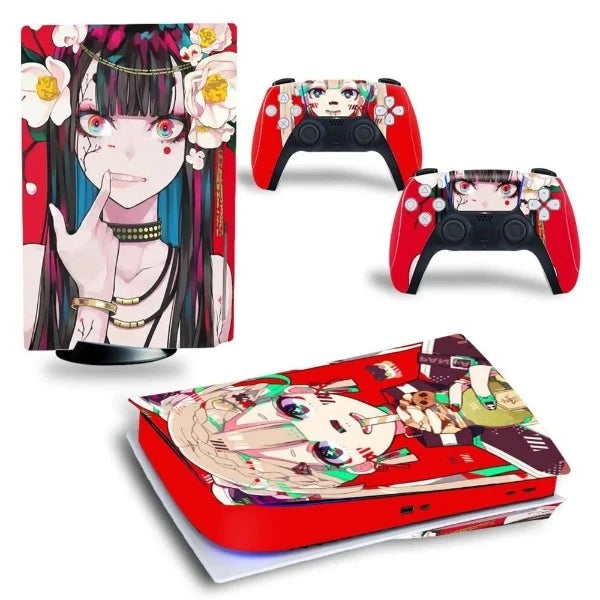 stickers ps5 anime fille grunge