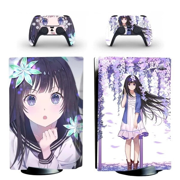 stickers ps5 anime fleur