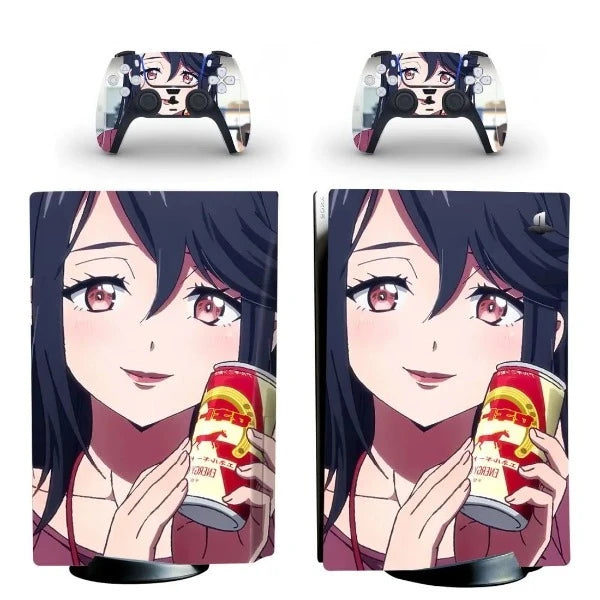 stickers ps5 anime girly soda