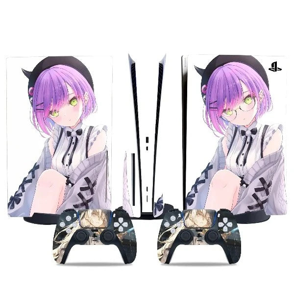 stickers ps5 anime lolita mauve