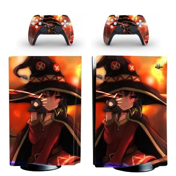 stickers ps5 anime sorcière
