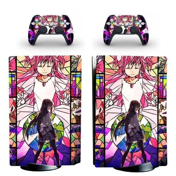 stickers ps5 anime vitraux art