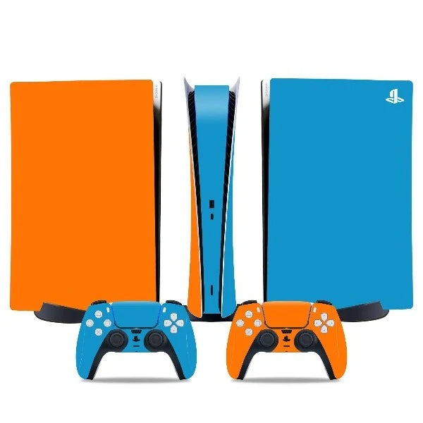 stickers ps5 bleu et orange