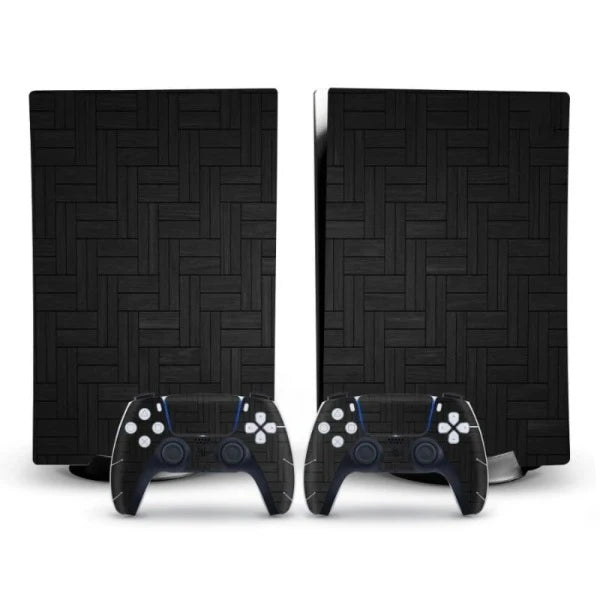 stickers ps5 bois murale noir