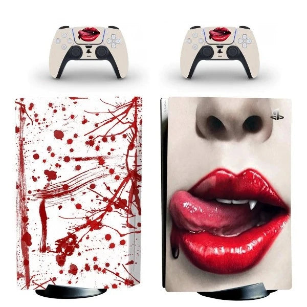 stickers ps5 bouche de vampire