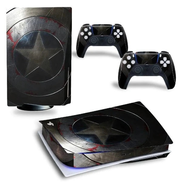 stickers ps5 bouclier de super heros