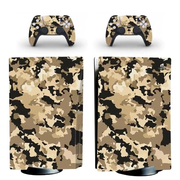 stickers ps5 camouflage désert