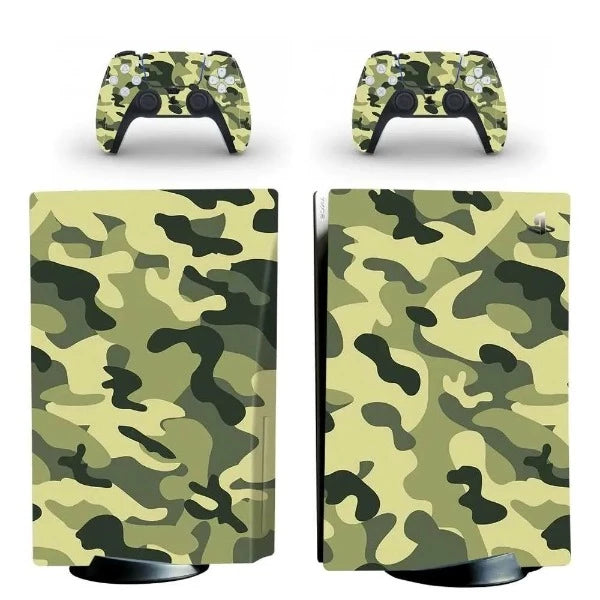 stickers ps5 camouflage jungle