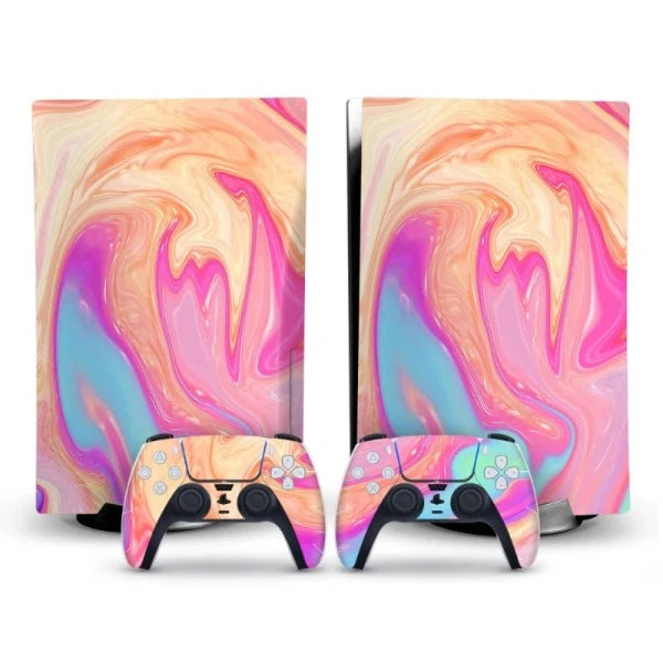 stickers ps5 couleur psychédélique