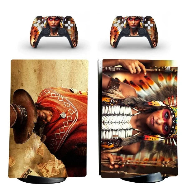 stickers ps5 cow-boy et indien