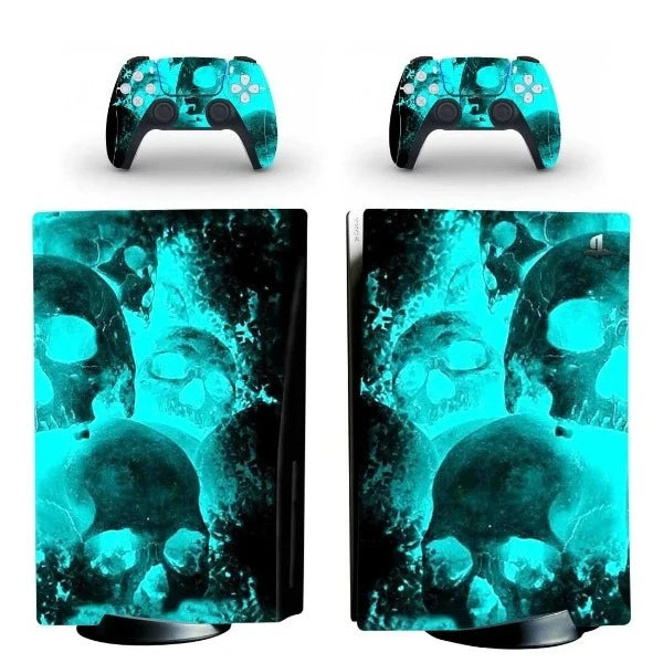 stickers ps5 crane flashy bleu