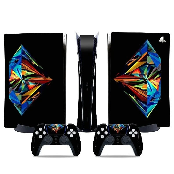stickers ps5 dimant de couleur