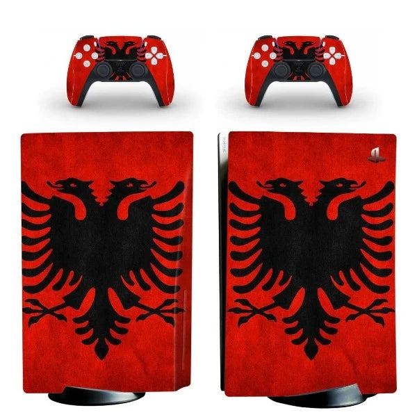 stickers ps5 drapeau albanie