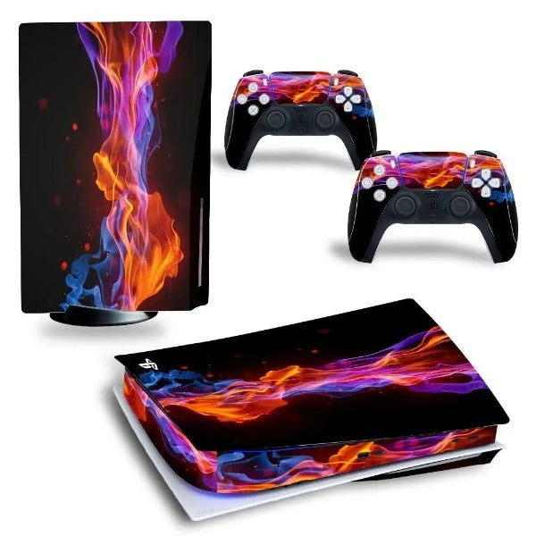 stickers ps5 explosion de couleur