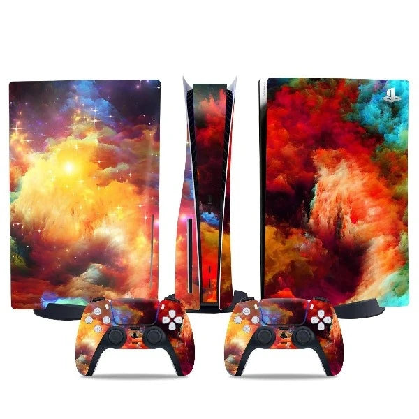 stickers ps5 galaxie psychedelique