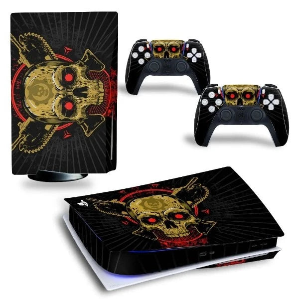 stickers ps5 gold skull