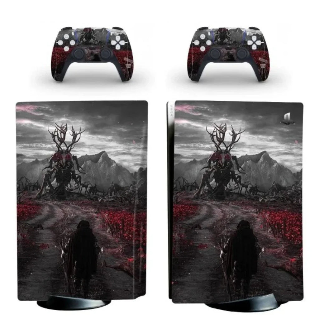 autocollant ps5 jeu horreur art