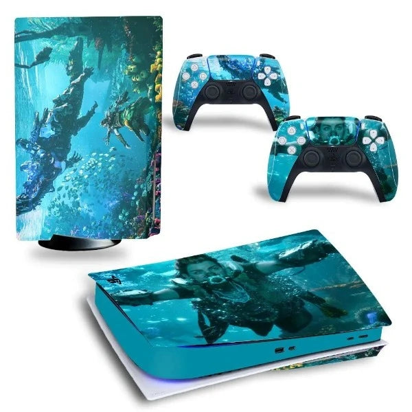 stickers ps5 jeu survie marine