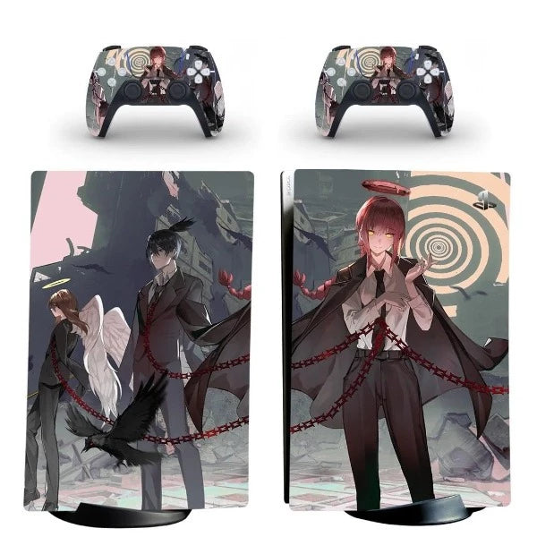 stickers ps5 manga chasseur de démons