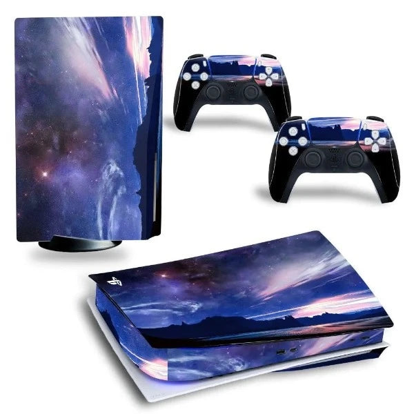 stickers ps5 paysage voie lactée