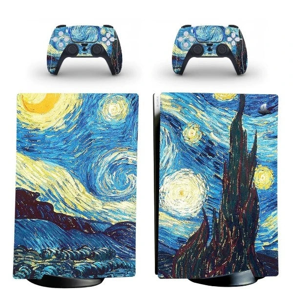 stickers ps5 peinture psychedelique