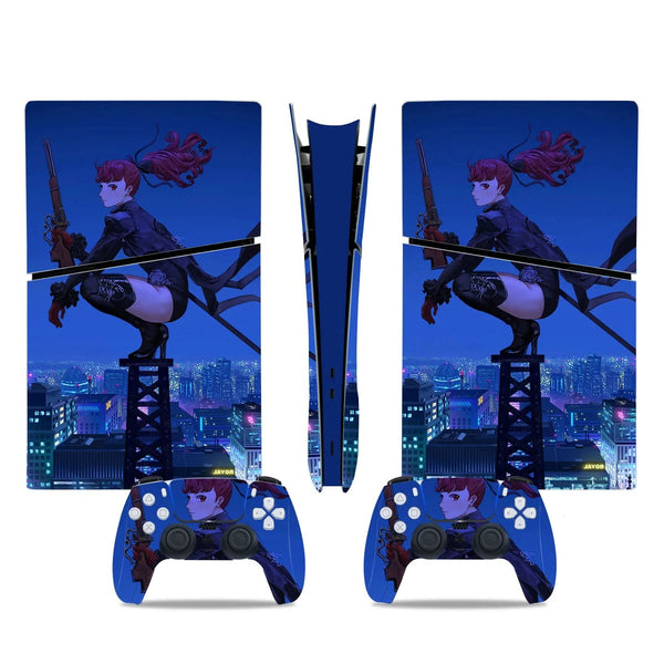 Stickers Ps5 Slim Anime Samouraï De Minuit