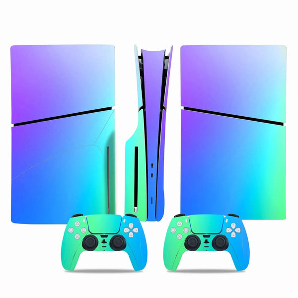 Stickers Ps5 Slim Bleu Vert