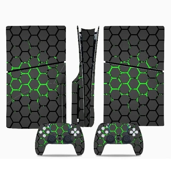 stickers ps5 slim camouflage futuriste