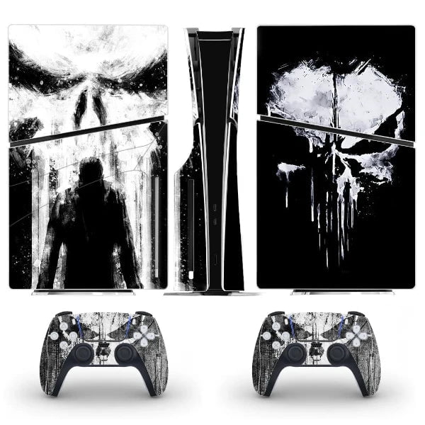 Stickers Ps5 Slim Crâne Fantomatique