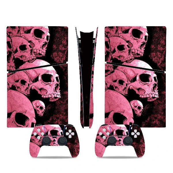Stickers Ps5 Slim Crâne Rose