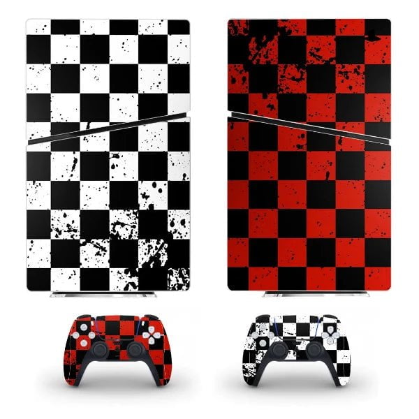 sticker ps5 slim Dark Échiquier