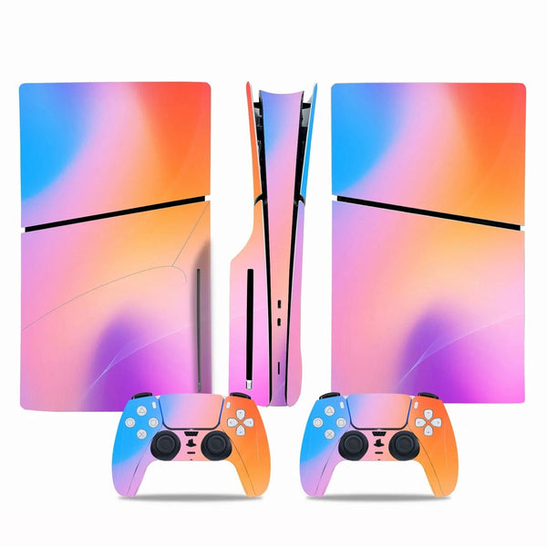 Stickers Ps5 Slim Dégrader De Couleurs
