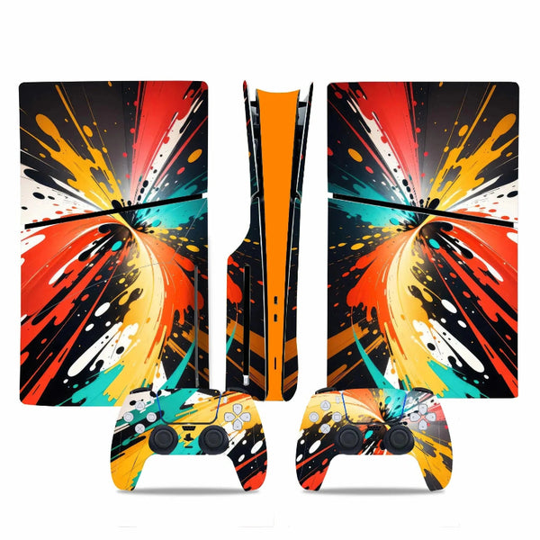 Stickers Ps5 Slim Explosion Chromatique
