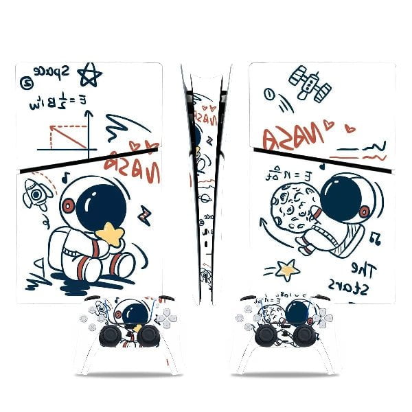 Stickers Ps5 Slim Petit Astronaute Blanc