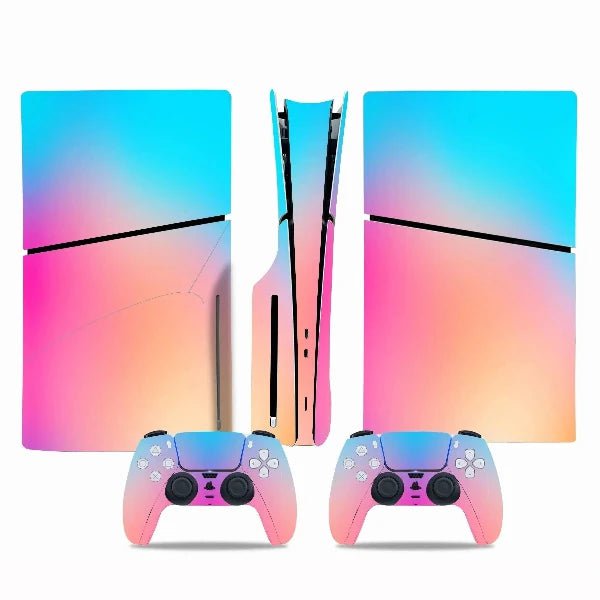 Stickers Ps5 Slim Rose Bleu