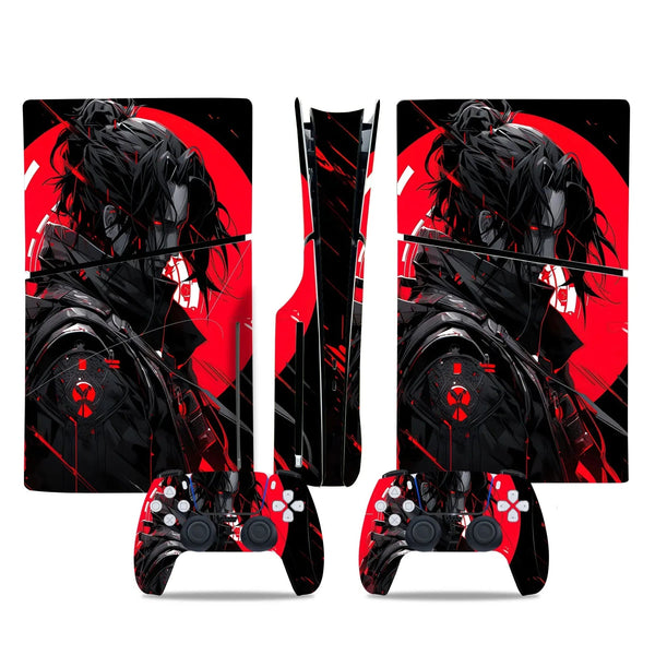 Stickers Ps5 Slim Samouraï Futuriste