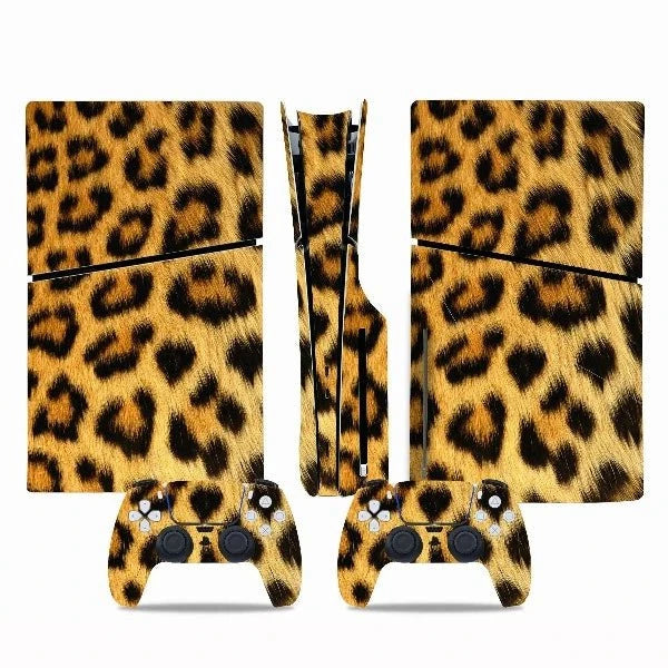stickers ps5 slim léopard
