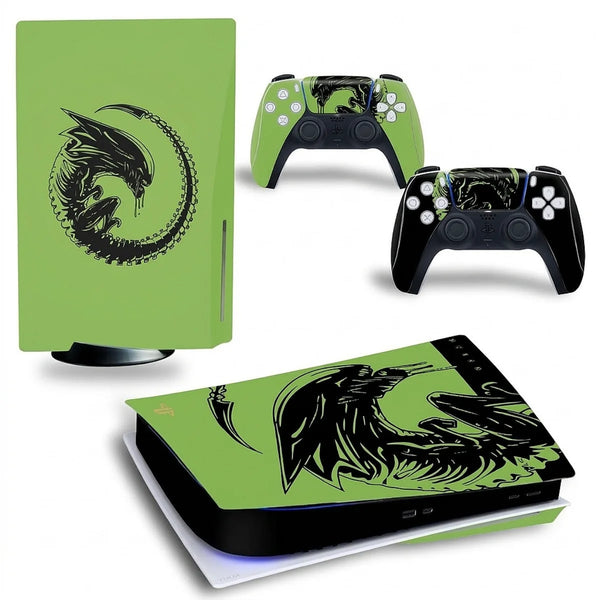 autocollant ps5  alien