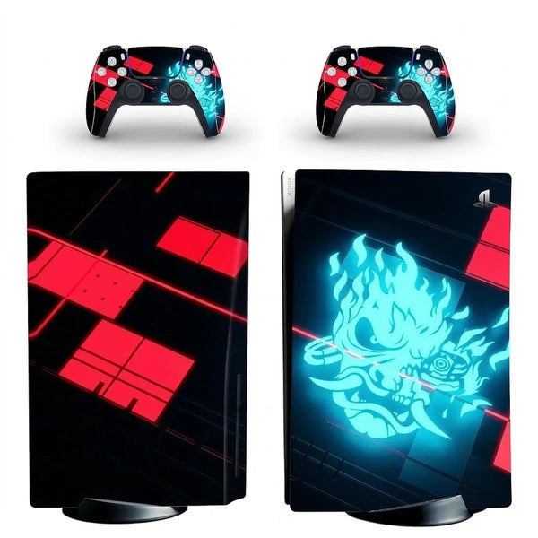 autocollant ps5 cyber art