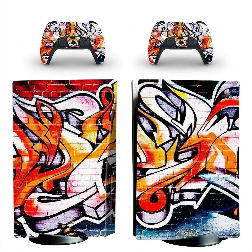 autocollant ps5 graffiti