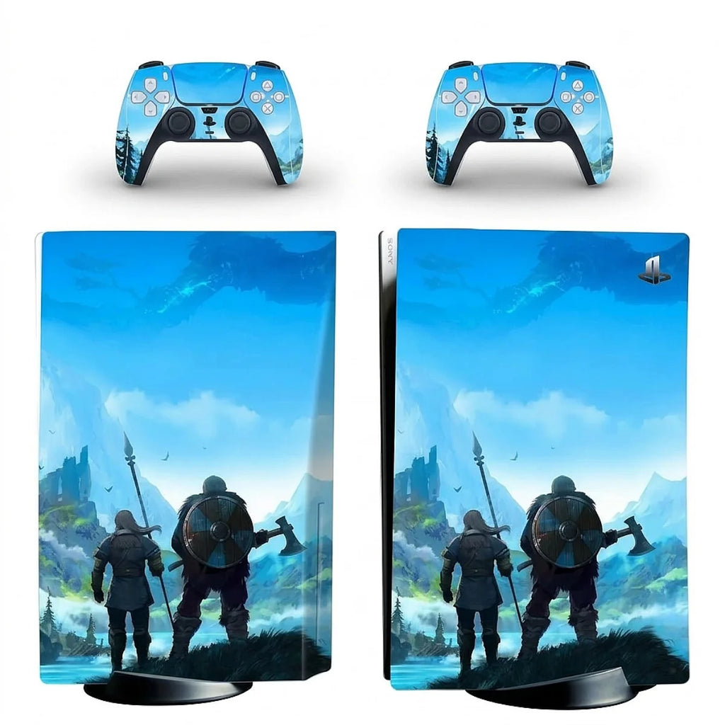 autocollant ps5 jeu viking
