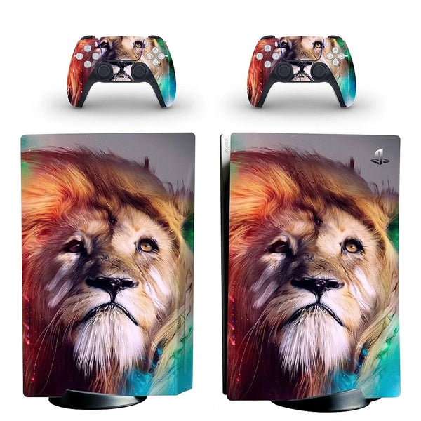autocollant ps5 lion fantastique