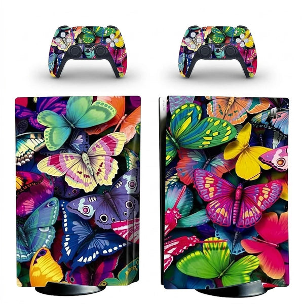 autocollant ps5 papillon