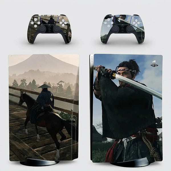 autocollantps5 samourai aventurier