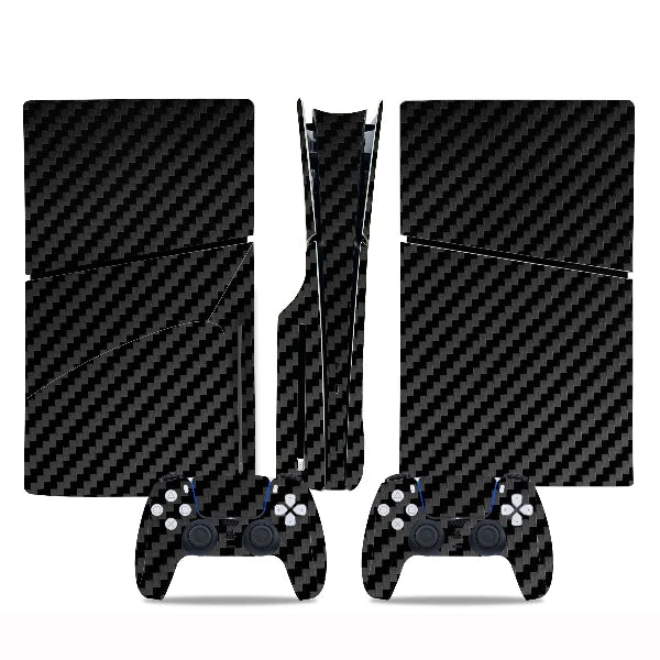 Stickers Ps5 Slim Carbone Noir