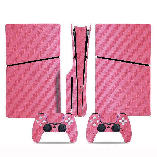 Stickers Ps5 Slim Carbone Rose
