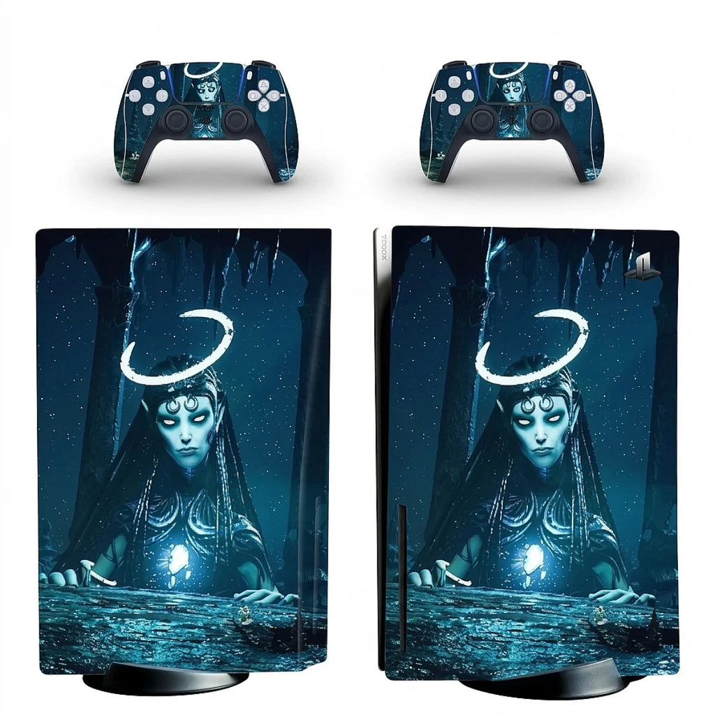 autocollant ps5 sorcière elfe